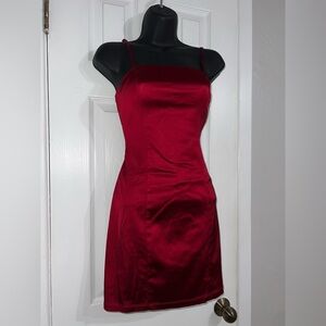Urban Outfitters Red satin Mini Dress